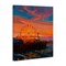 Stupell Industries Santa Monica Pier Sunset Canvas, design by Amelia Noyes